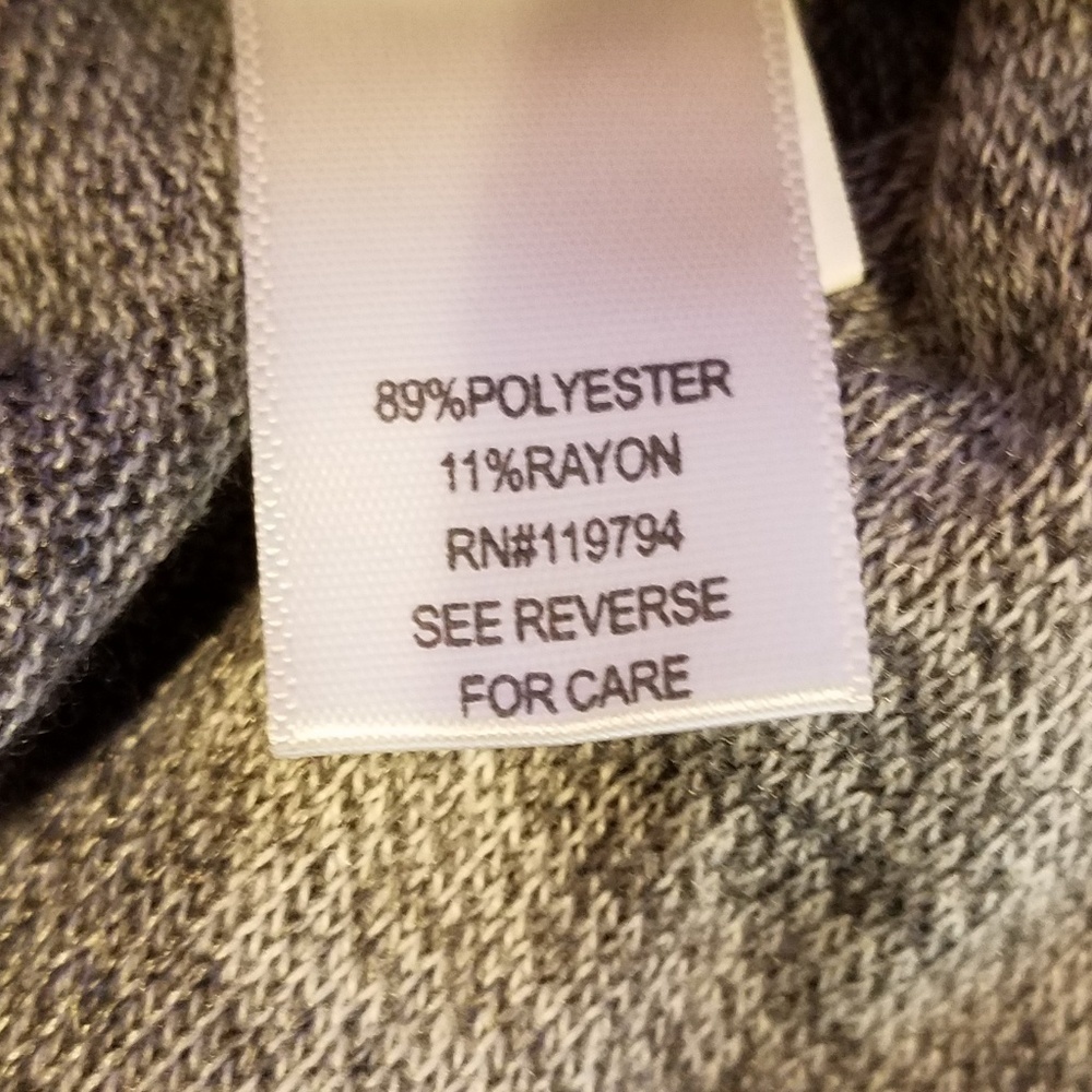 UNITY World Wear Heather Gray V-neck Sweater - Picture 8 of 8